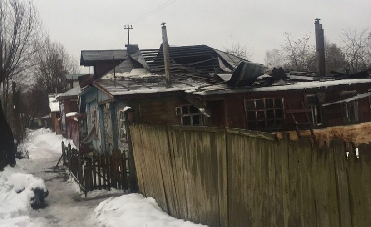 В Иванове во время пожара умер человек