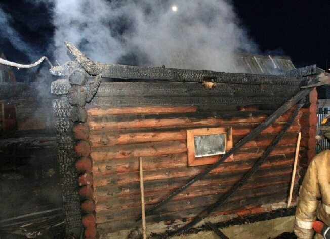 В Ивановской области не понятно, как, опять сожгли баню