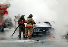 Сгорел очередной автомобиль в Ивановской области