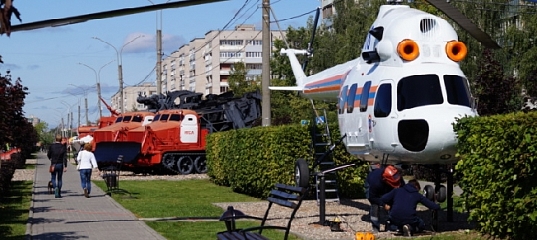 На аллее Спасателей в Иванове появился вертолет