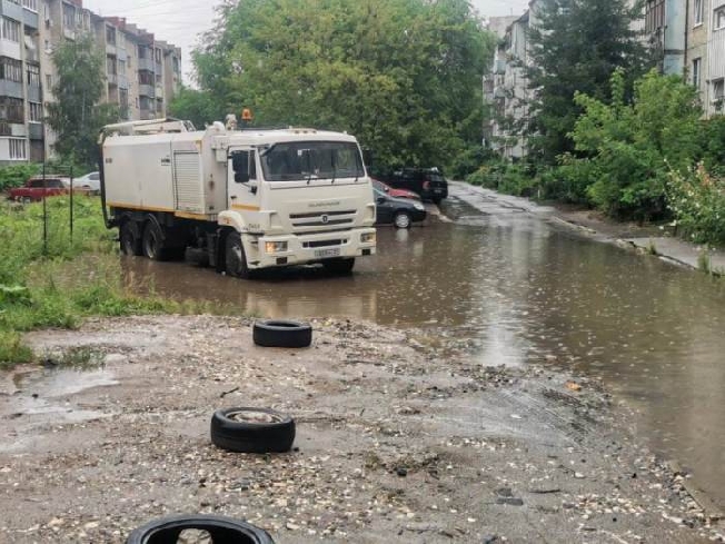 На спасение затопленных улиц Иванова выдвинулась дополнительная техника