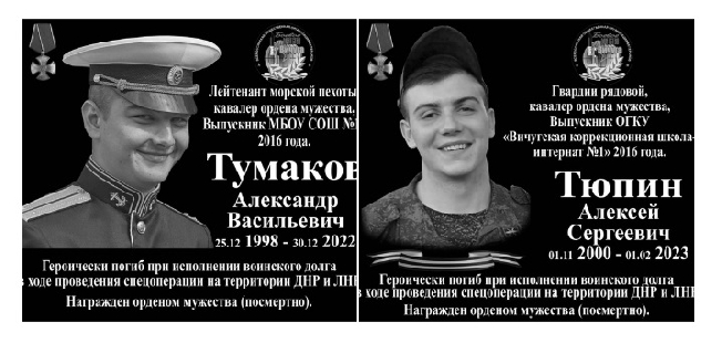 В Ивановской области готовят проекты мемориальных досок в честь бойцов Тумакова и Тюпина