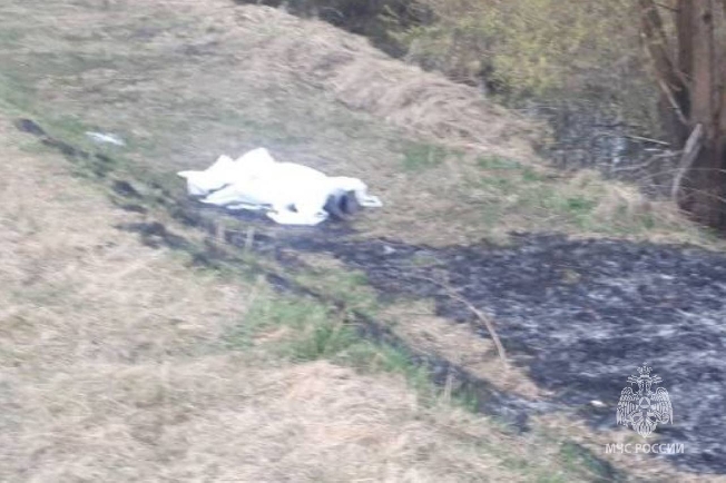 В Ивановской области в канаве сгорел мужчина