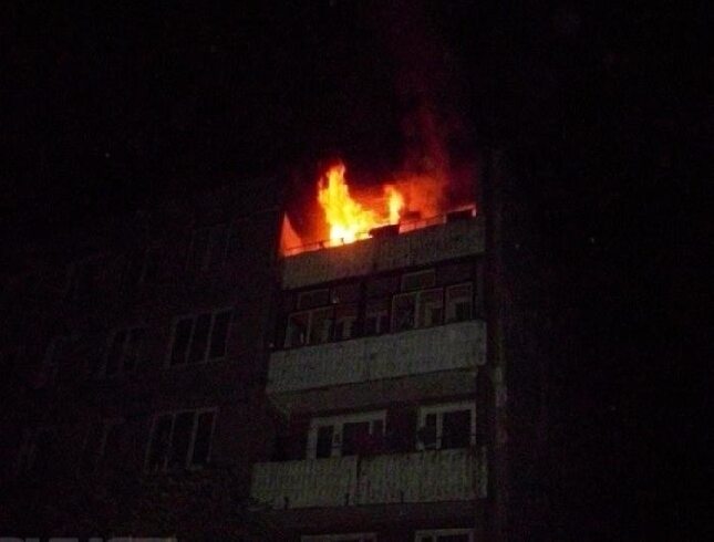 В Иванове случился вечерний пожар в многоэтажке