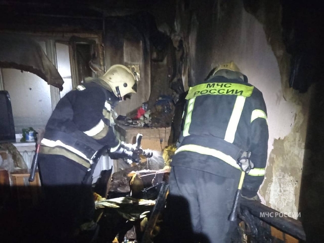 Тело 34-летнего мужчины нашли  в горящем доме в Иванове