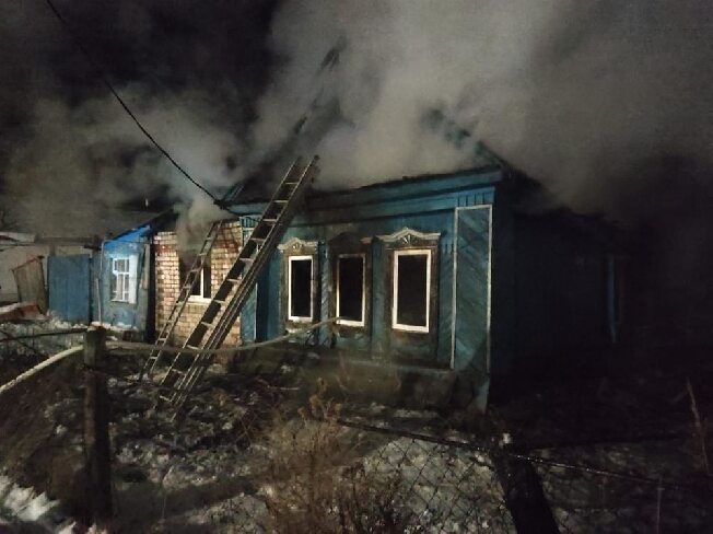 Ночью в Ивановской области сгорел жилой дом