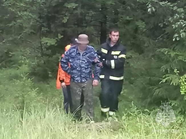 Обессиленного заблудившегося мужчину вывели из леса пожарные и волонтёры Ивановской области