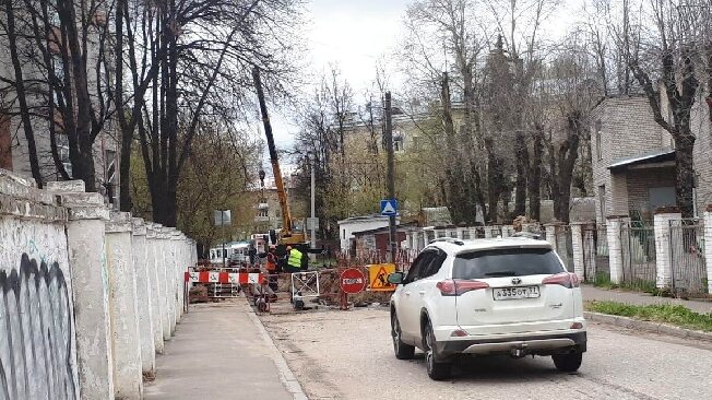 Проезд по центральной улице в Иванове закрыли на неопределённый срок