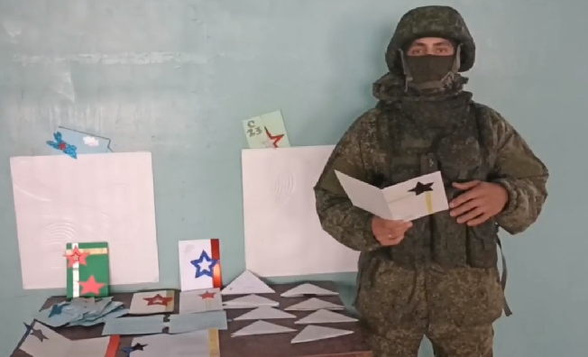 Боец из Ивановской области записал видеообращение к детям