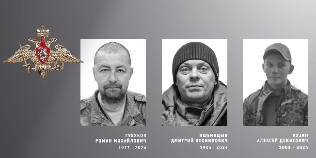 Бойцы Гуляков, Лузин и Пшеницын погибли в зоне СВО