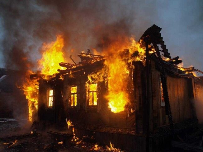 Жилой дом сгорел в Ивановской области