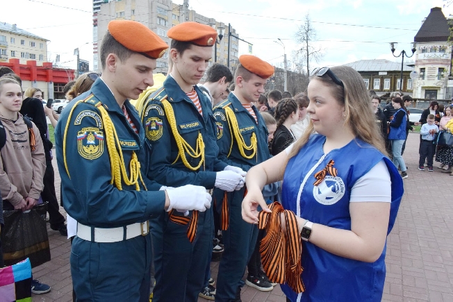 В Иванове до 9 Мая будут раздавать  георгиевские ленточки
