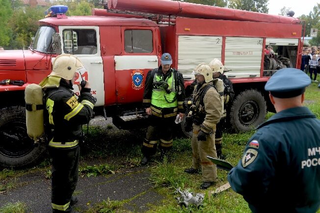 В одном из лицеев Ивановской области потушили условный пожар