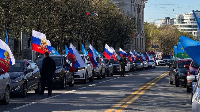 В Иванове состоялся масштабный автопробег в честь 80-летия 98-й ВДВ