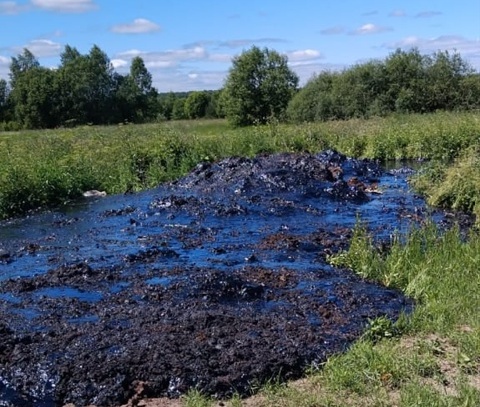 В Ивановской области разлили тонны мазута