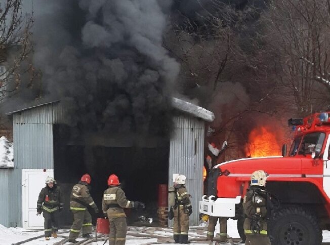 Сильнейший пожар произошёл на Меланжевом комбинате в Иванове 