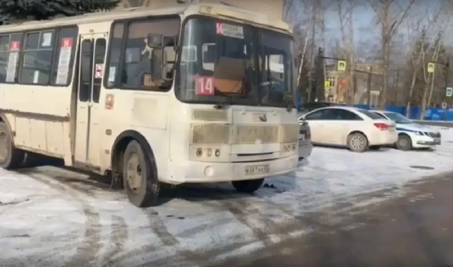 В Иванове подбит маршрутный автобус 