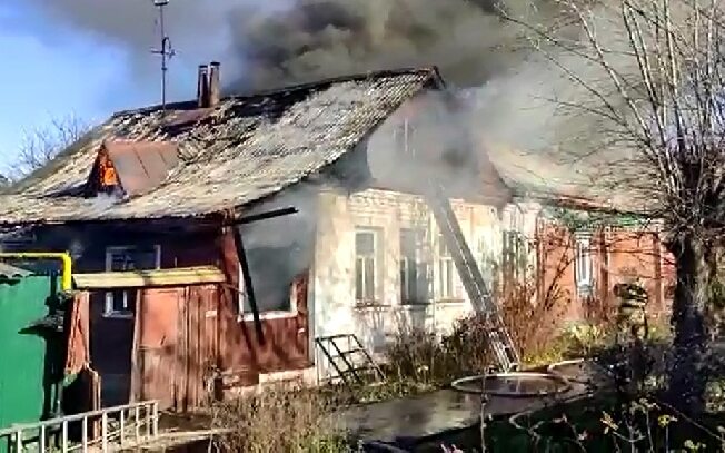 Жилой дом сгорел в Иванове