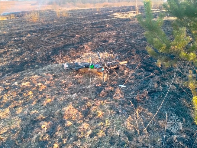 В сеть выложили фото с места обнаружения обгоревшего трупа в Ивановской области