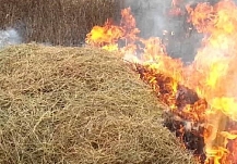 В одном из районов Ивановской области сгорело сено