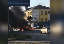 Назвали причину большого пожара на парковке в Иванове