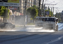 После ливня в Иванове помыли дороги