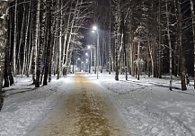 В Иванове в парке Харинка пешеходам подсветили тропинки