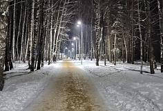 В Иванове в парке Харинка пешеходам подсветили тропинки