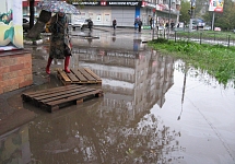 Часть ивановских улиц оказались подтопленными из-за непрекращающихся дождей